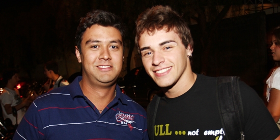 Tales Andrade e Luis Felipe Couto Rosa no Parque Universitário